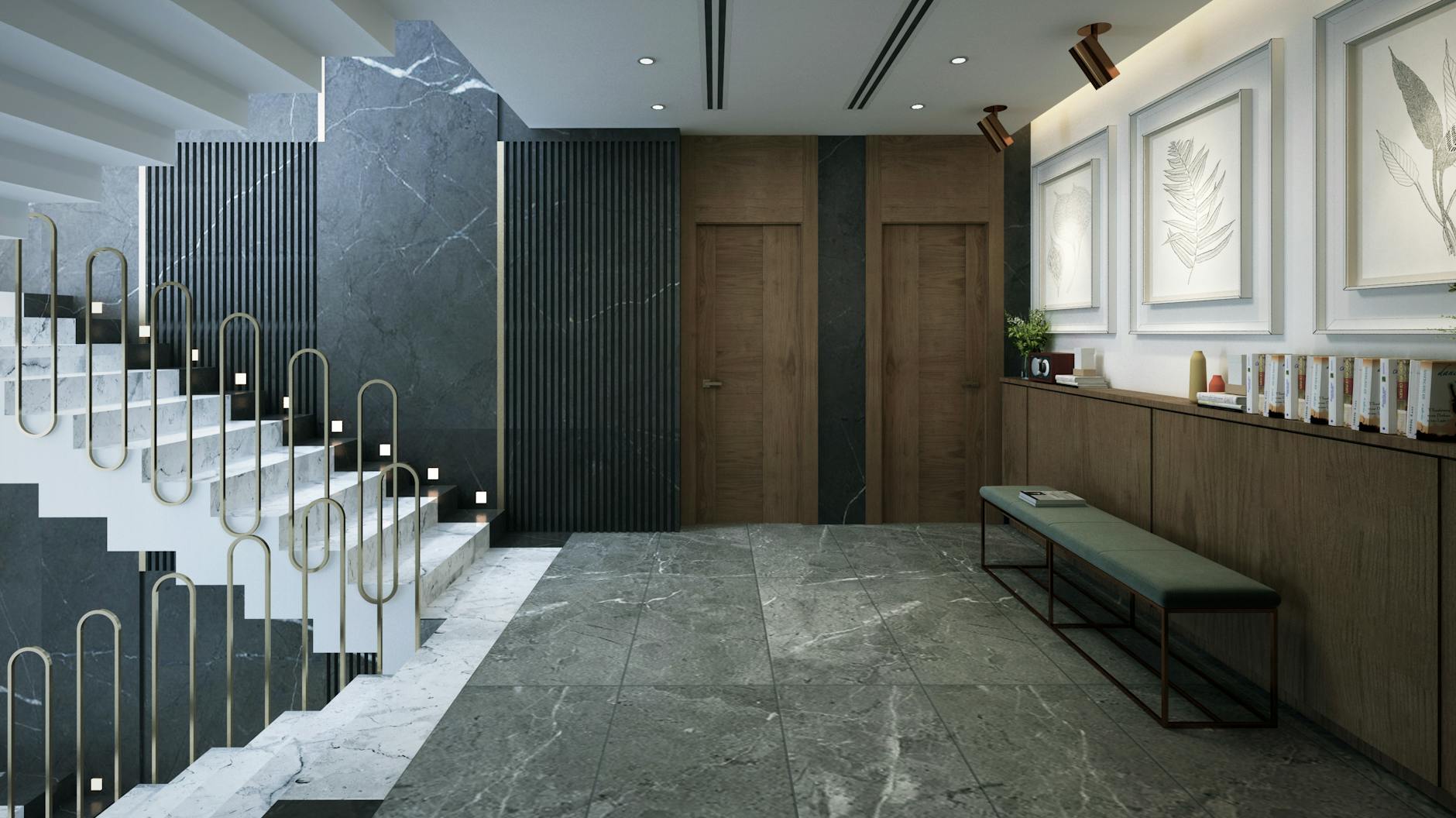 Institutional interior, architecture of enduring value
